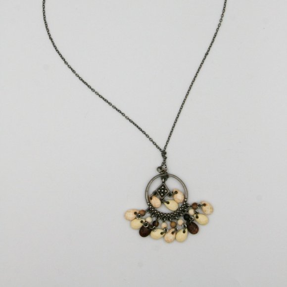 Brown White Necklace - Picture 3 of 5